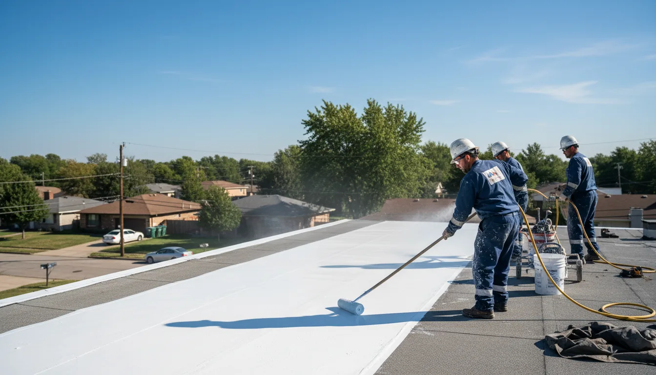 Commercial roof coating in Waldo, FL near me